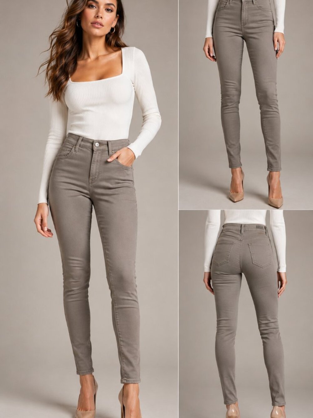 American Eagle AEO Denim X Jegging Gray Super Stretch Skinny Jeans Size 2 Regula